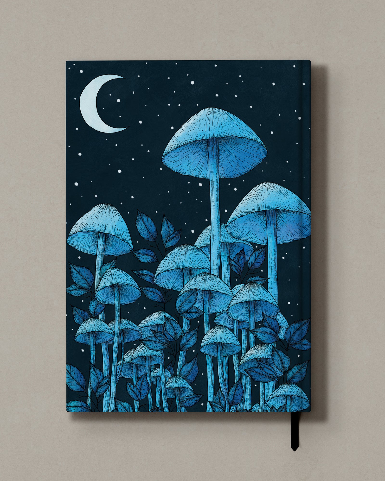 Starlight Mushrooms - Hard Cover Notebook