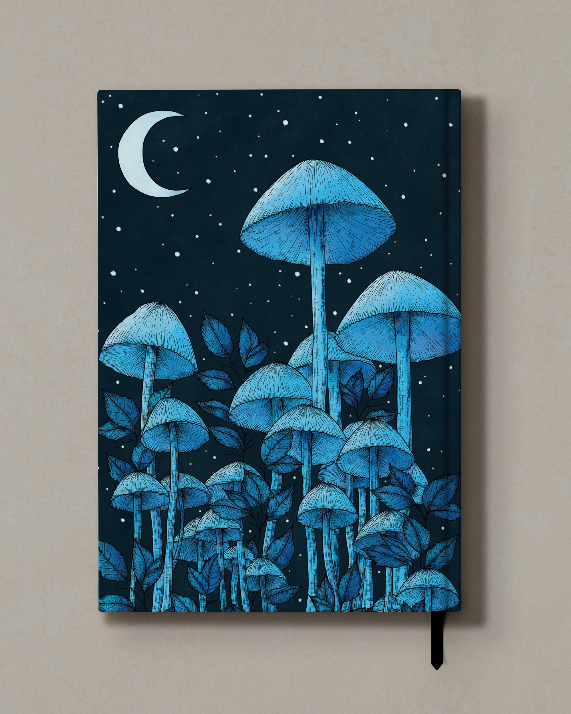 Starlight Mushrooms - Hard Cover Notebook