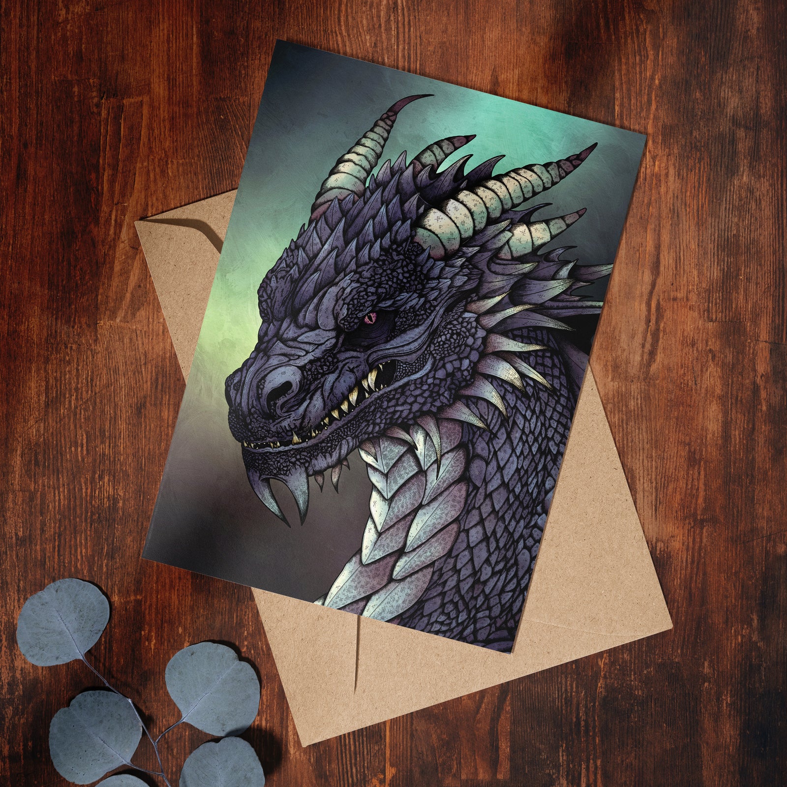 Storm Dragon - Greeting Card