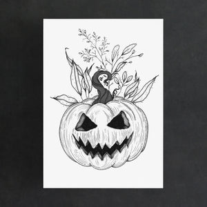 Summerween Pumpkin - Standard Art Print