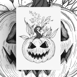 Summerween Pumpkin - Standard Art Print