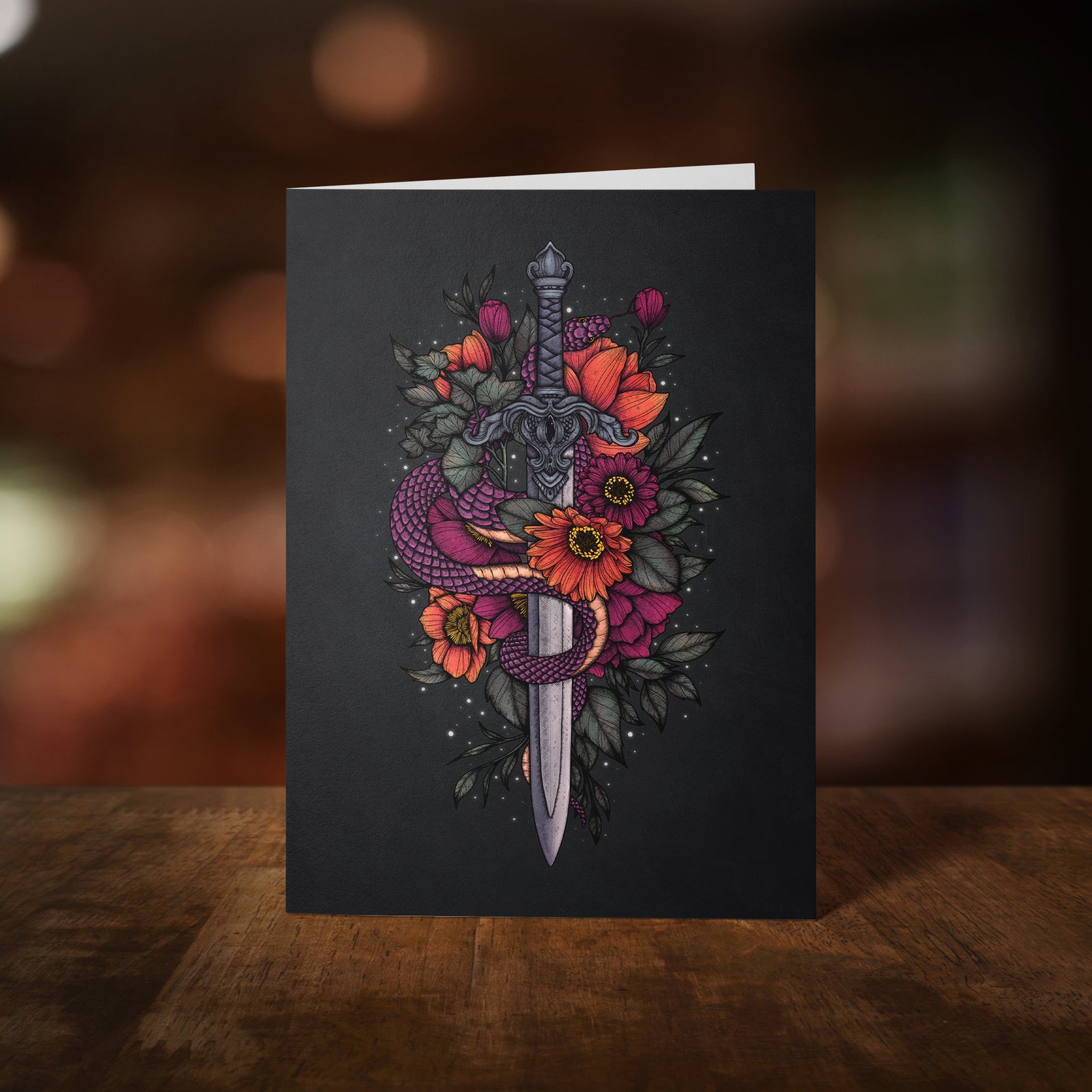 Sword & Serpent - Greeting Card
