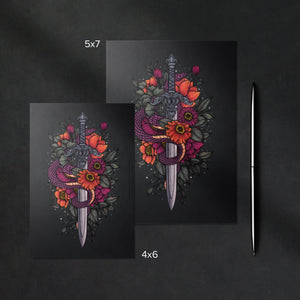 Sword & Serpent - Greeting Card