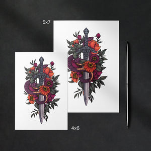 Sword & Serpent - Greeting Card