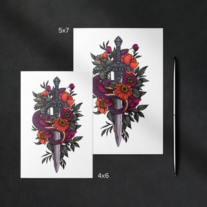 Sword and Serpent - Mohawk Fine Art Postcard