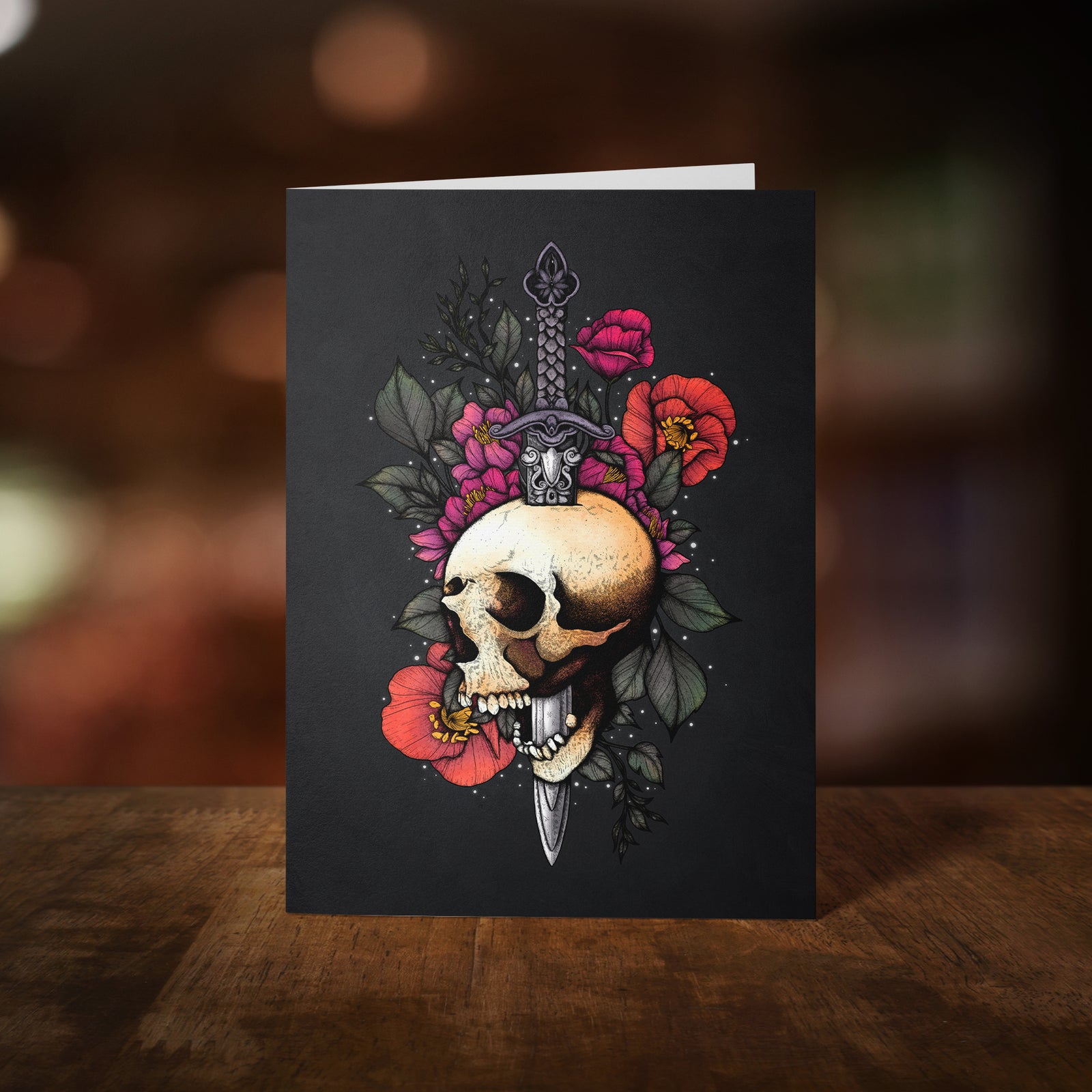 Sword & Skull - Greeting Card