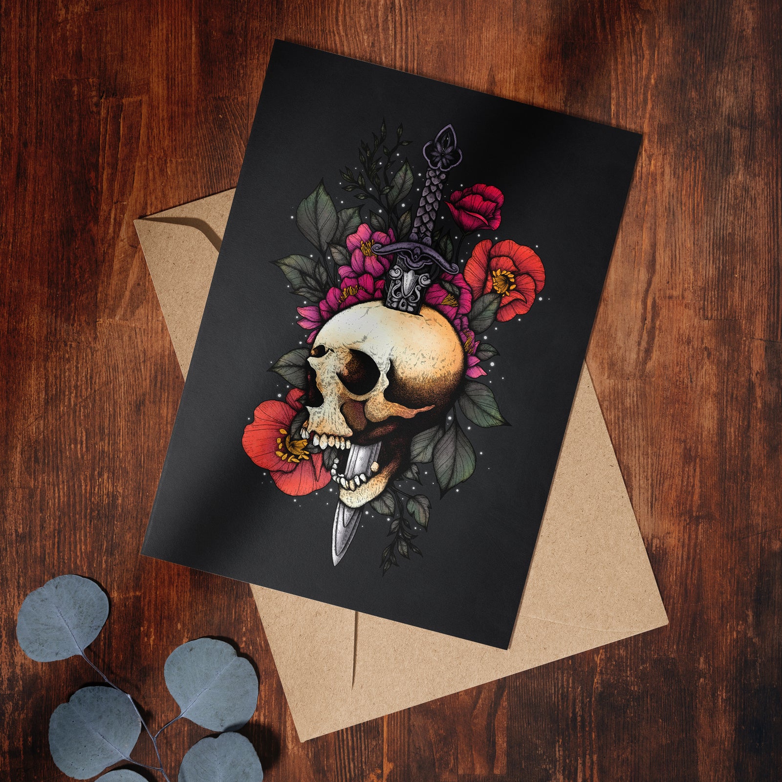 Sword & Skull - Greeting Card