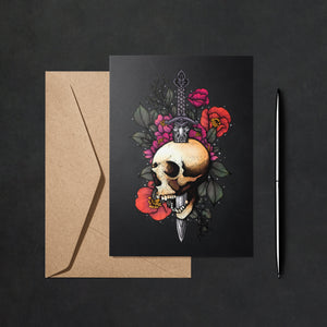 Sword & Skull - Greeting Card