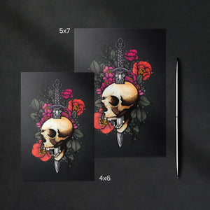 Sword & Skull - Greeting Card