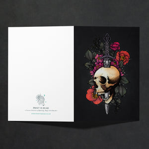 Sword & Skull - Greeting Card