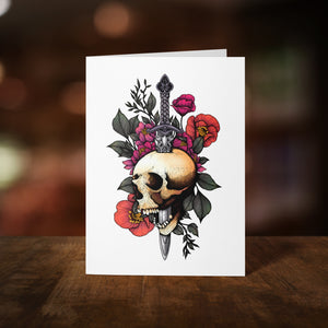 Sword & Skull - Greeting Card
