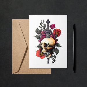 Sword & Skull - Greeting Card