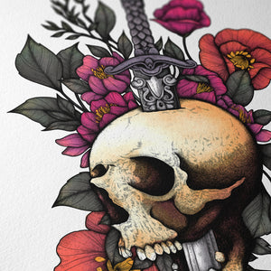 Sword & Skull - Giclée Art Print