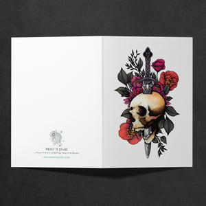 Sword & Skull - Greeting Card