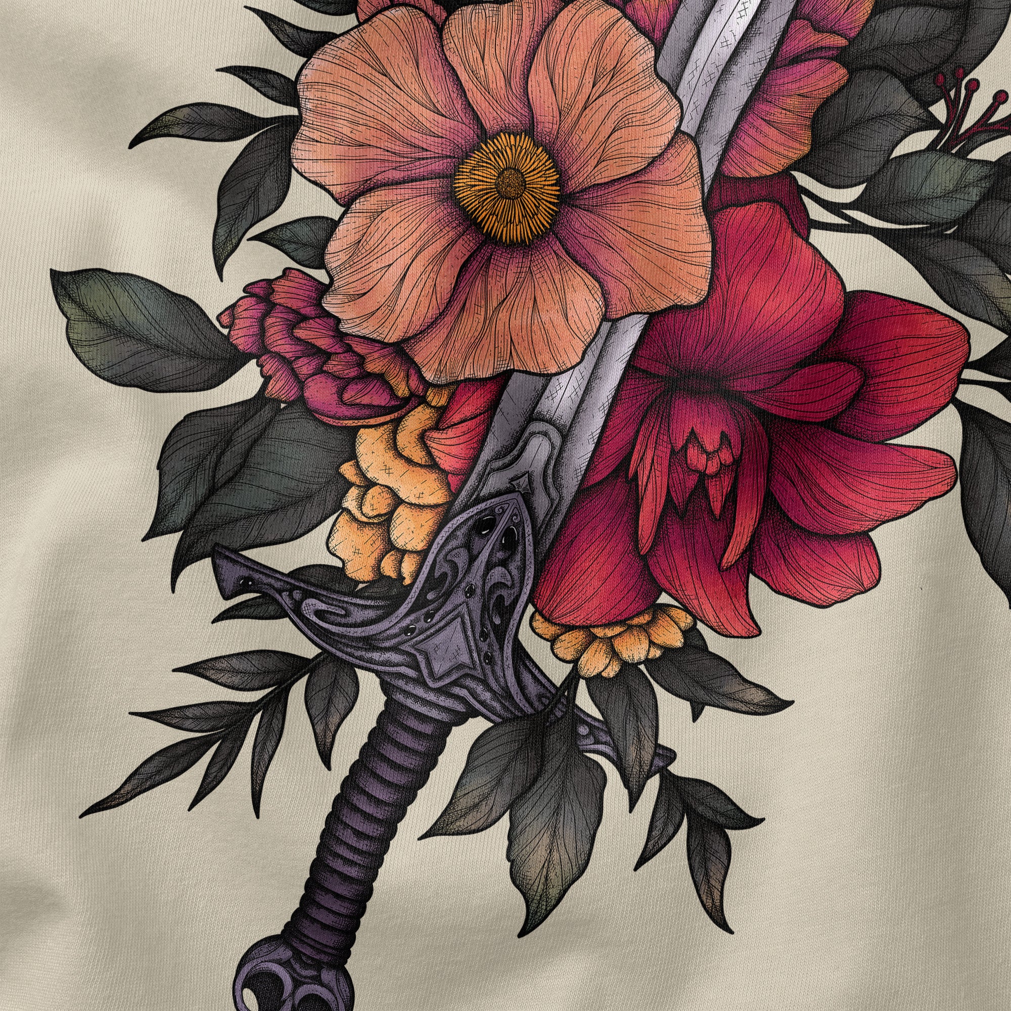 Sword & Blooms - Unisex T-Shirt