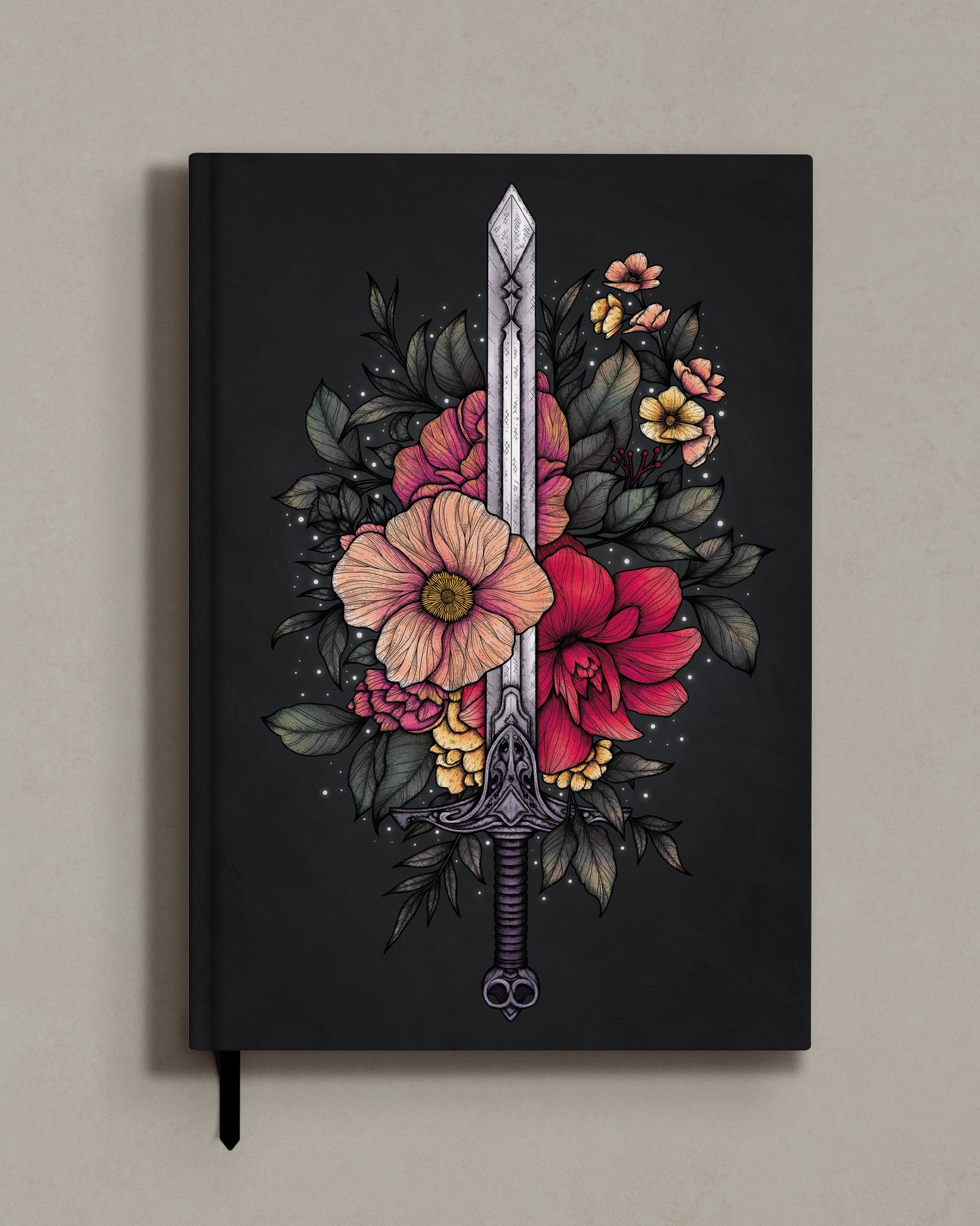 Sword and Blooms - Hard Cover Notebook