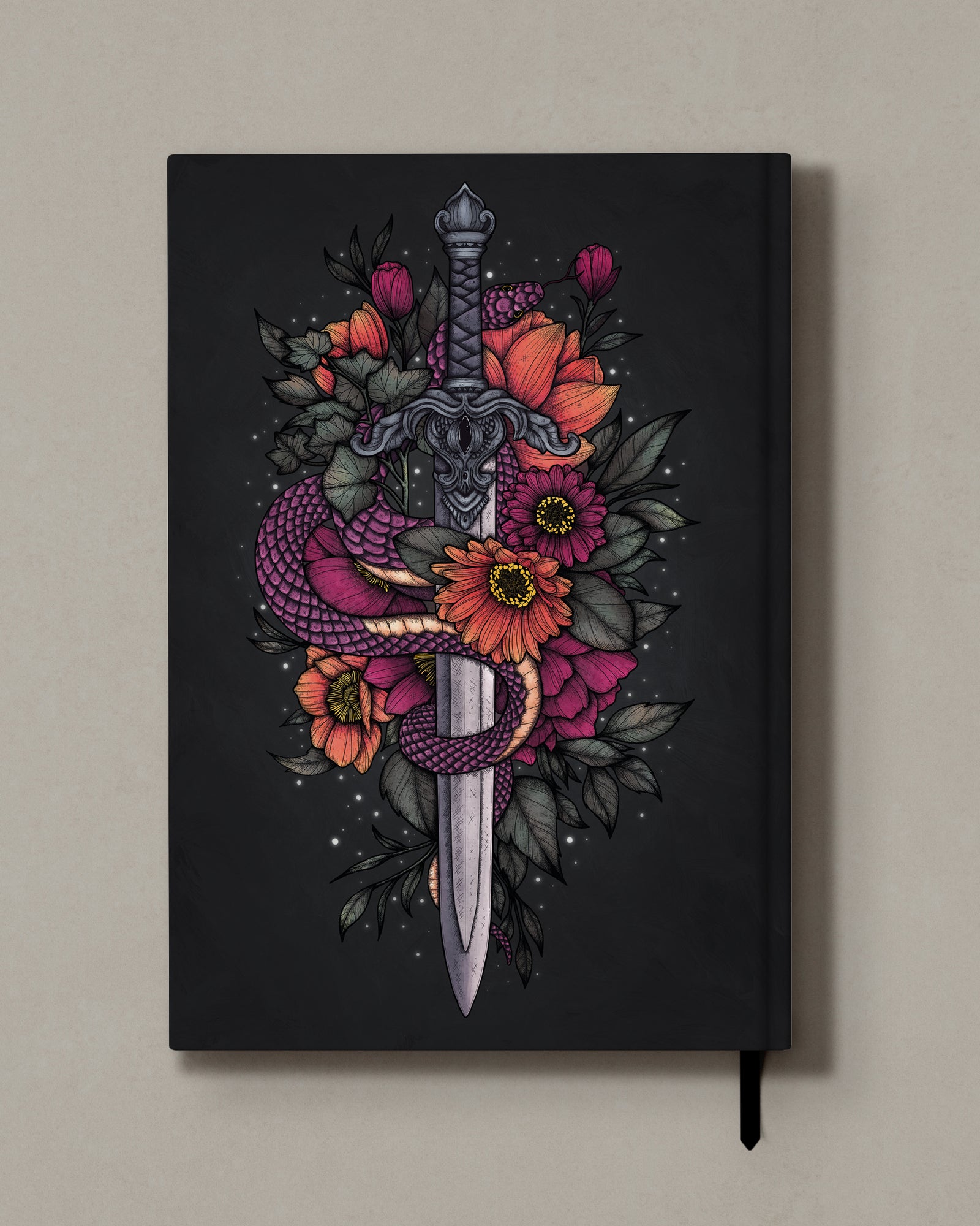 Sword and Blooms - Hard Cover Notebook