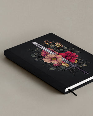 Sword and Blooms - Hard Cover Notebook