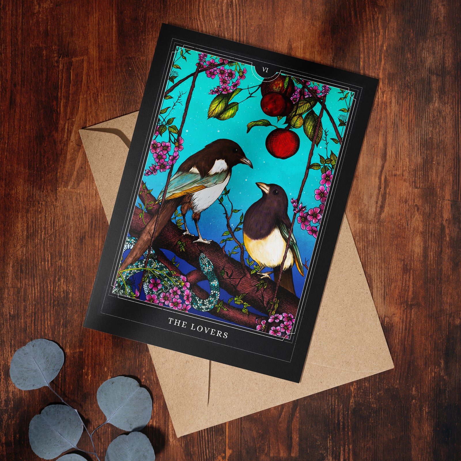 The Lovers Tarot - Greeting Card