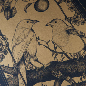 The Lovers Tarot - A4 Risograph Print