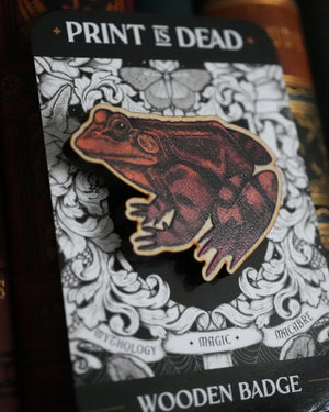 Toad - Wooden Pin Badge