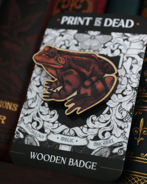 Toad - Wooden Pin Badge