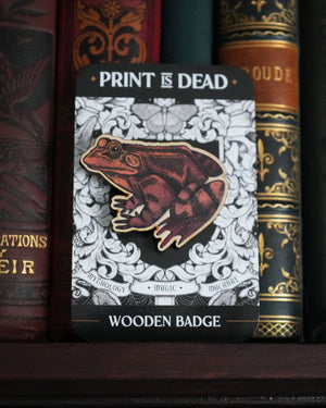 Toad - Wooden Pin Badge