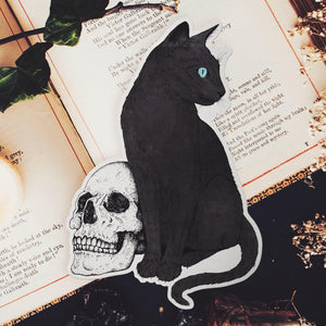 Black Cat - Vinyl Sticker - Print is Dead