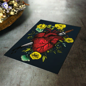 Bleeding Heart - Postcard Mini Print