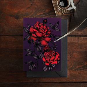 Bleeding Roses - Greeting Card (Gloss)