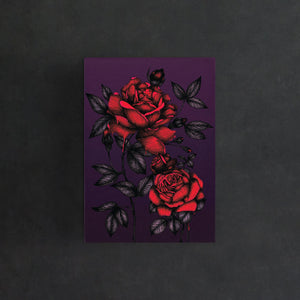 Bleeding Roses - Postcard Mini Print - Print is Dead