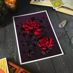 Bleeding Roses - Giclée Art Print - Print is Dead