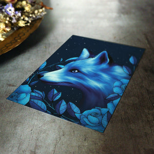 Celestial Fox - Postcard Mini Print