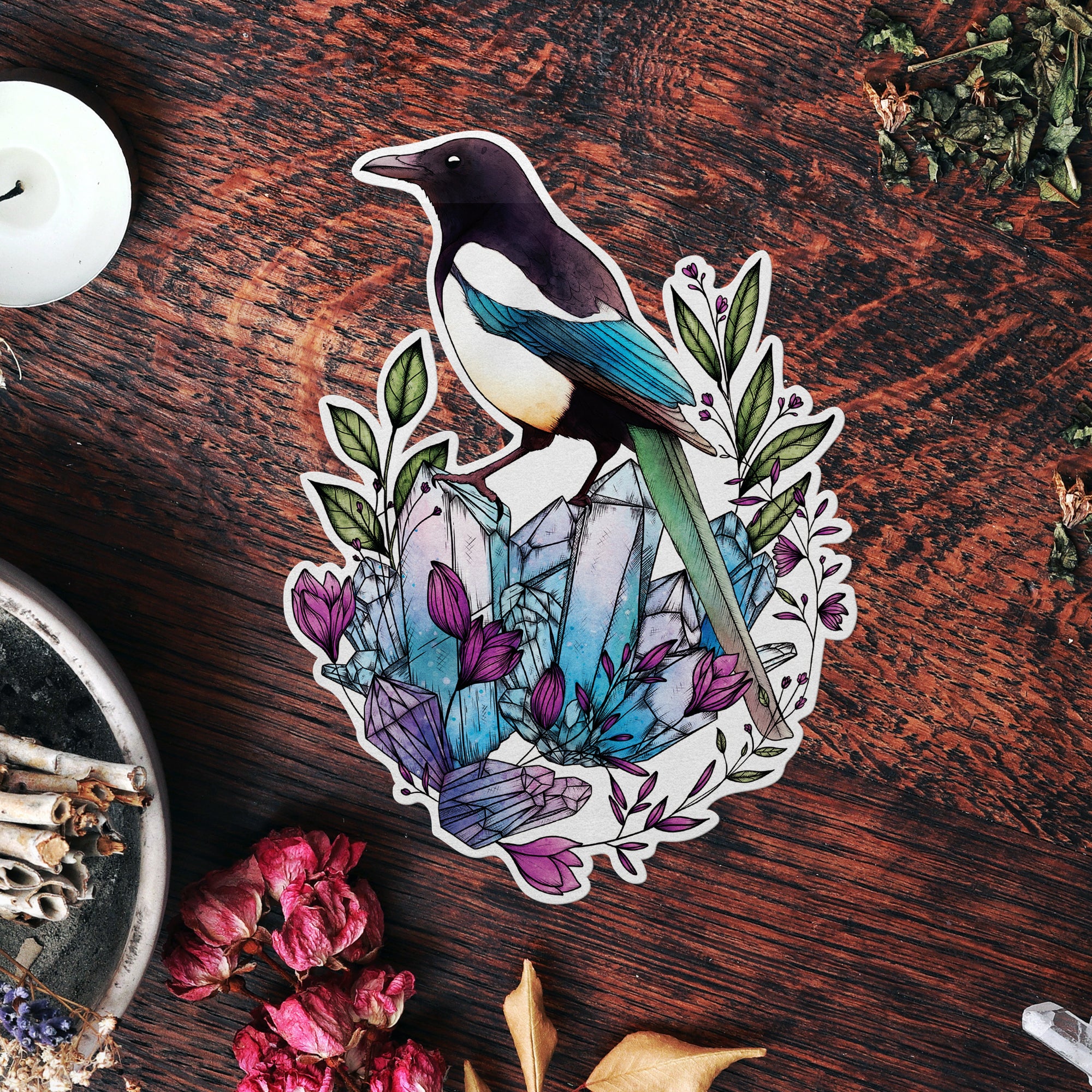 Crystal Magpie - Vinyl Sticker