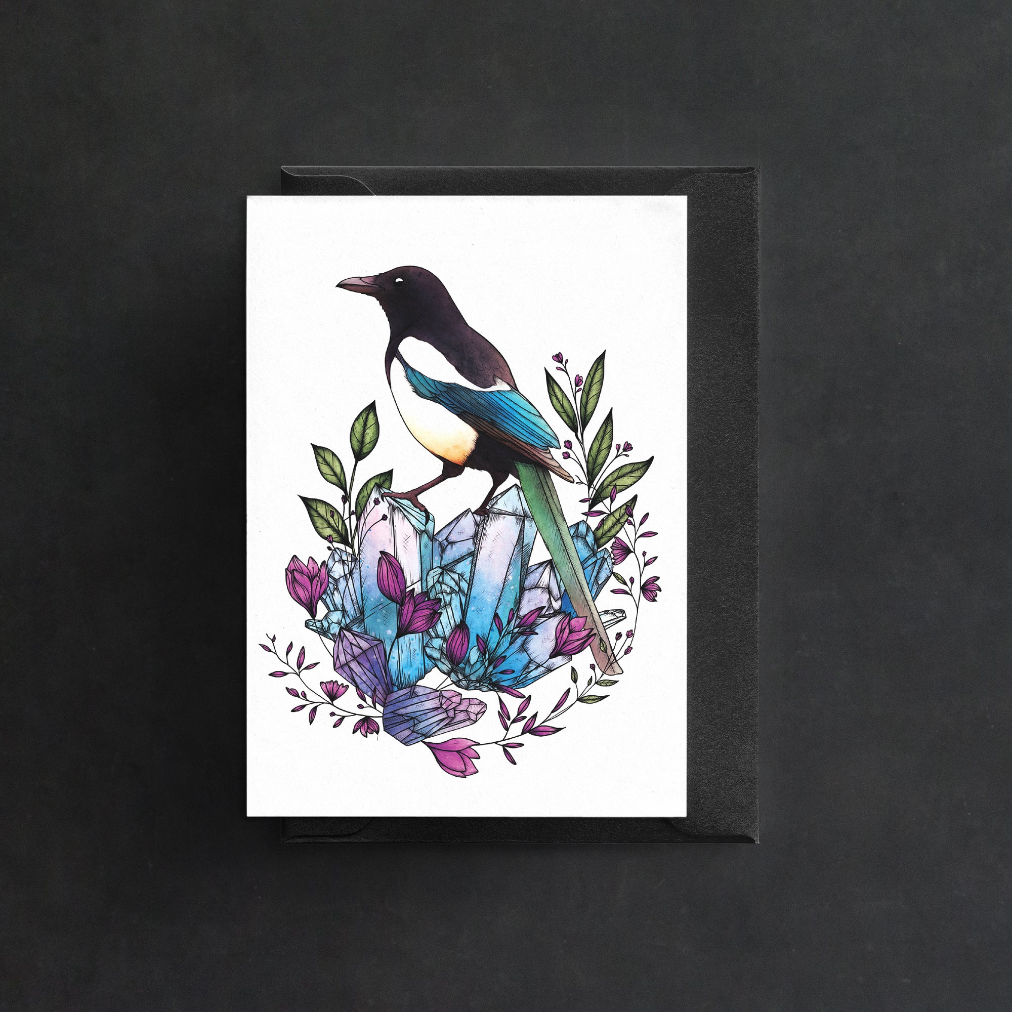 Crystal Magpie - Greeting Card