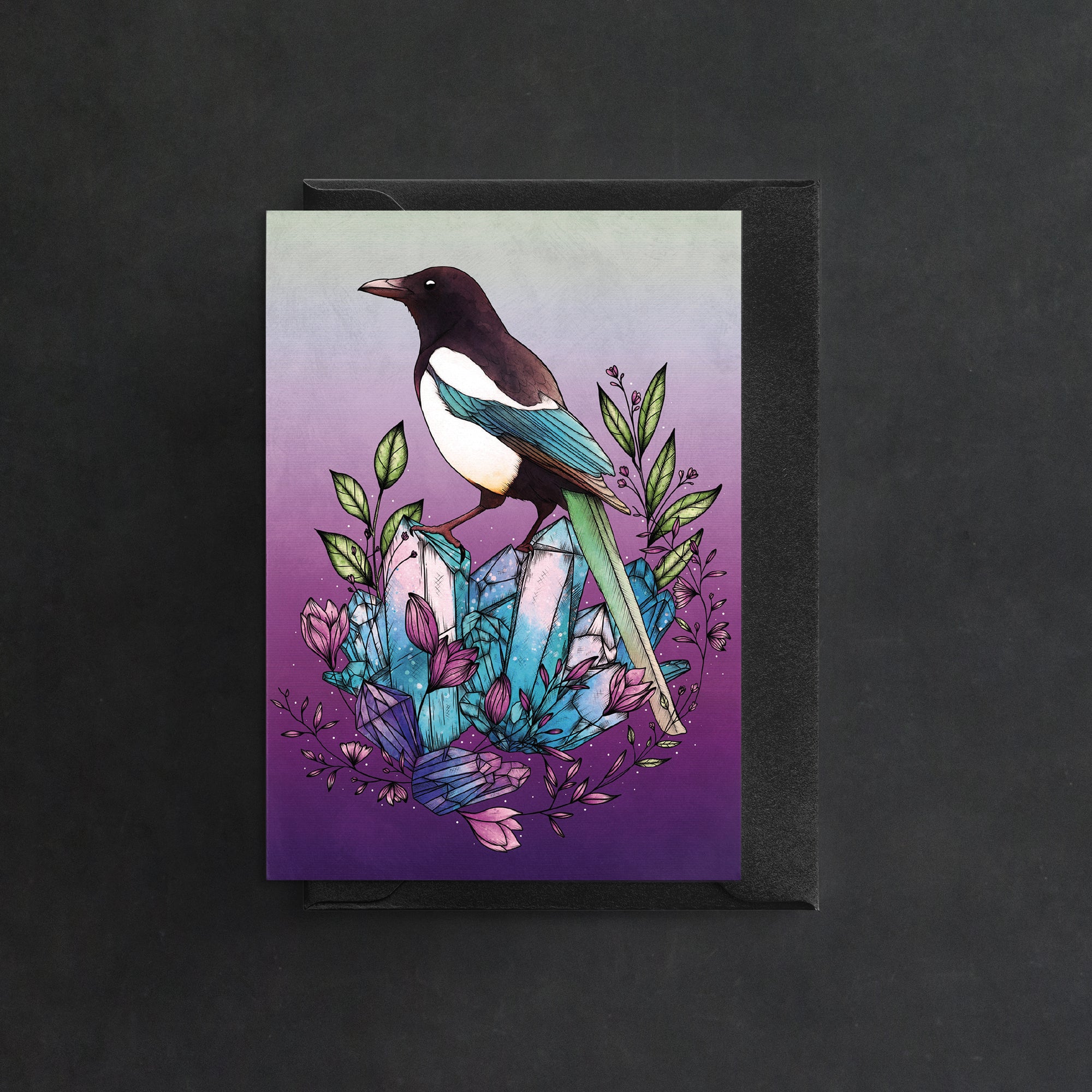 Crystal Magpie - Greeting Card (Gloss)