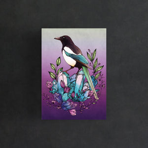 Crystal Magpie - Postcard Mini Print