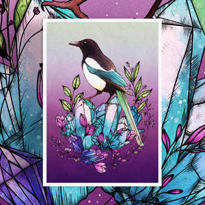 Crystal Magpie - Giclée Art Print