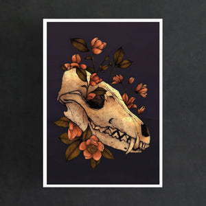 Fox Skull - Giclée Art Print - Print is Dead