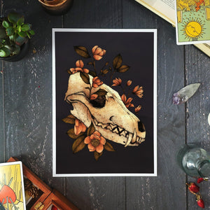 Fox Skull - Giclée Art Print - Print is Dead