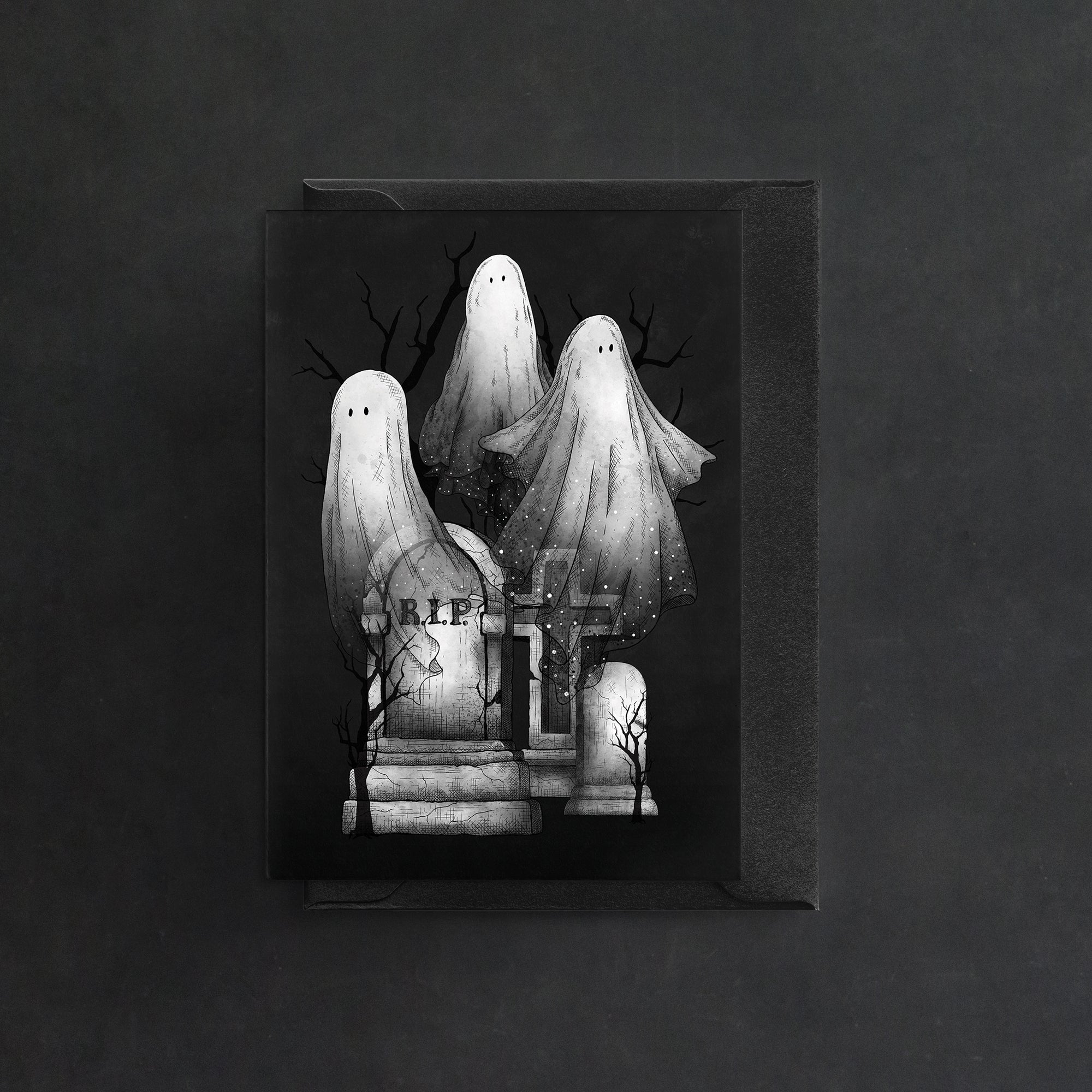 Ghost Family - Greeting Card