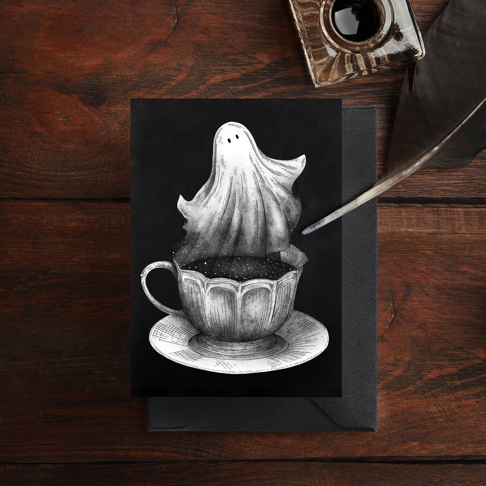 Ghost Tea - Greeting Card