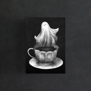 Ghost Tea - Postcard Mini Print