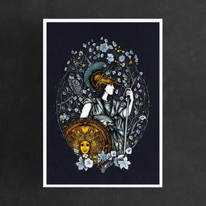 Goddess Athena Art Print - Giclée Art Print - Print is Dead