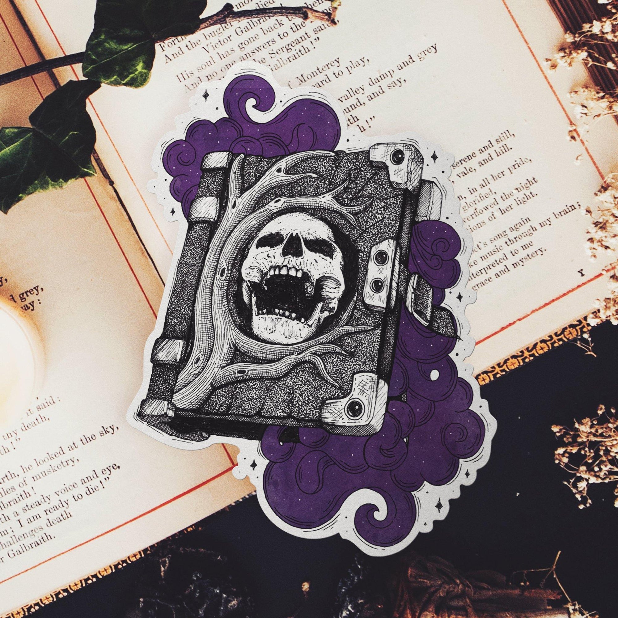 Gothic Spellbook - Vinyl Sticker - Print is Dead