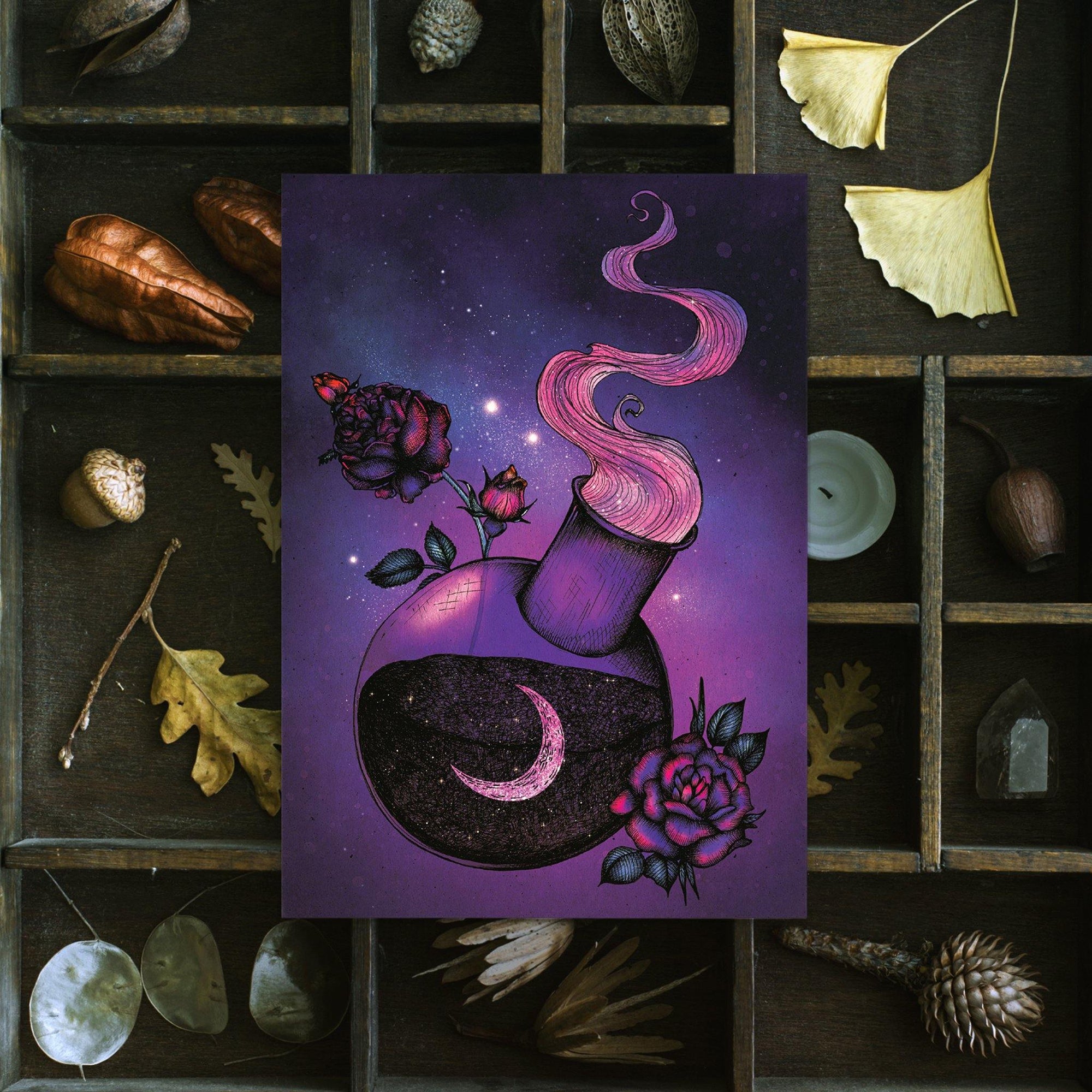 Magic Potion - Postcard Mini Print - Print is Dead