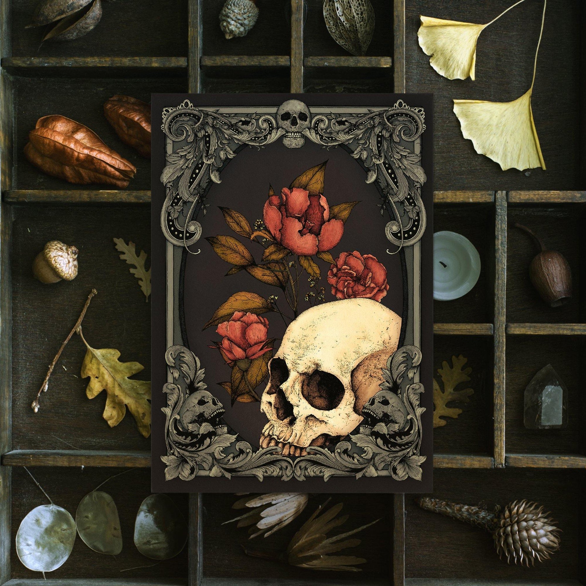 Memento Mori - Postcard Mini Print - Print is Dead