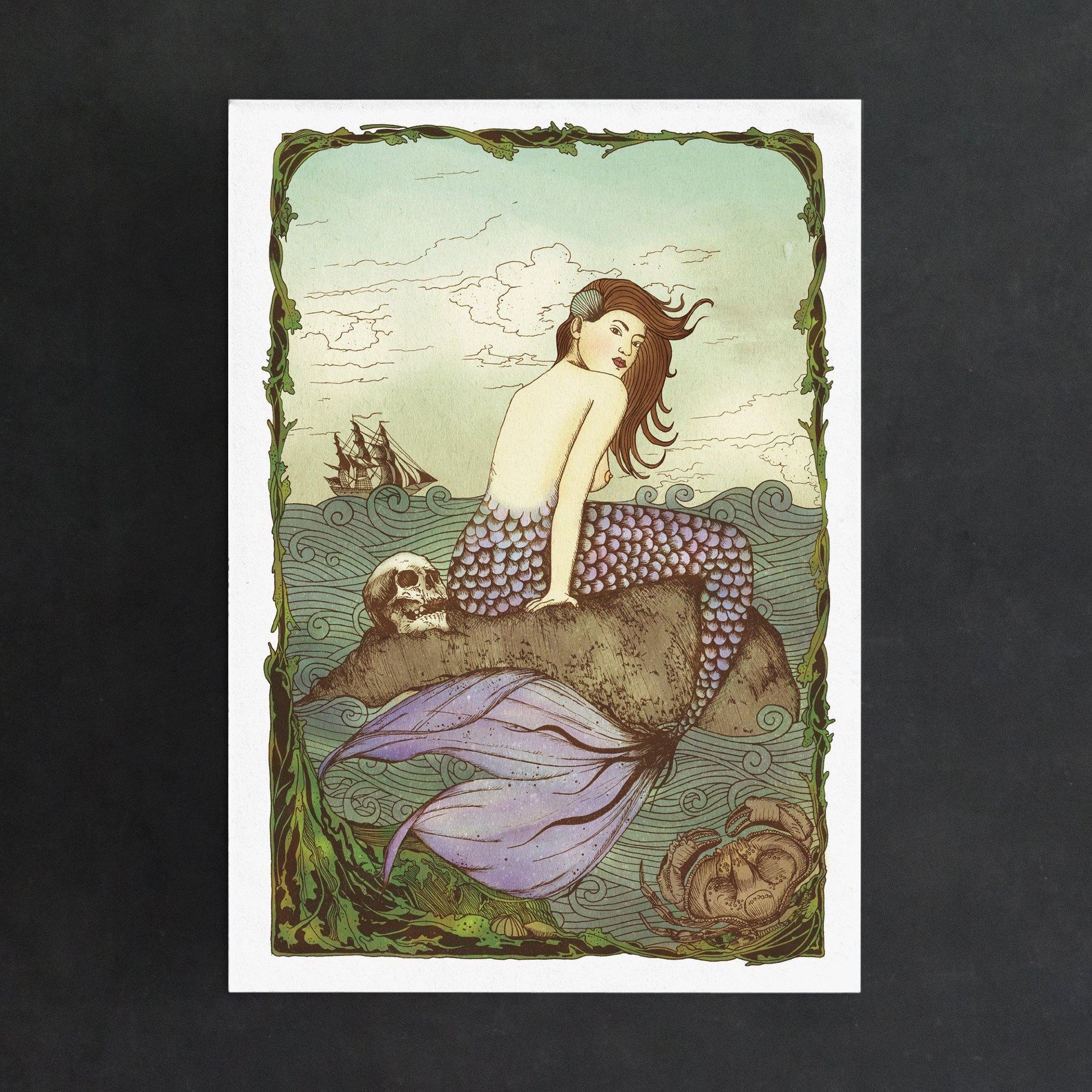 Mermaid - Digital Art Print - Print is Dead