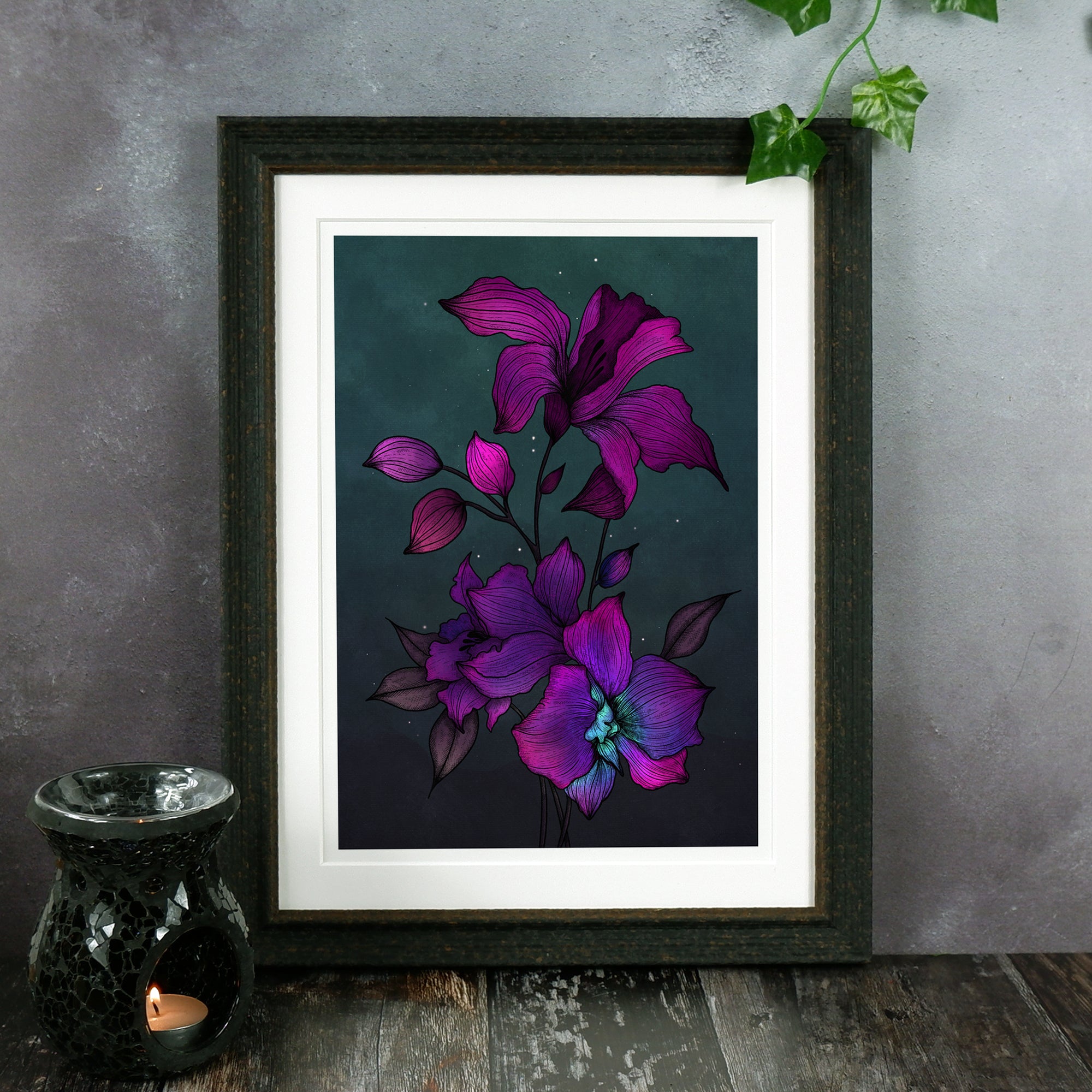 Purple Orchids - Giclée Art Print