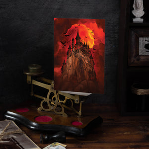 Blood Moon Castle - Postcard Mini Print